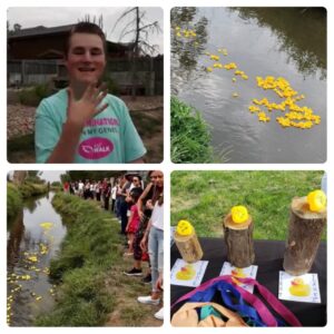 photos from the duck race event