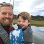 Tim Bousum and his son Bode