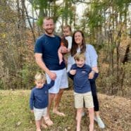 Kathryn Ely, her husband Matt with children John Allen, Amelia and Stetson