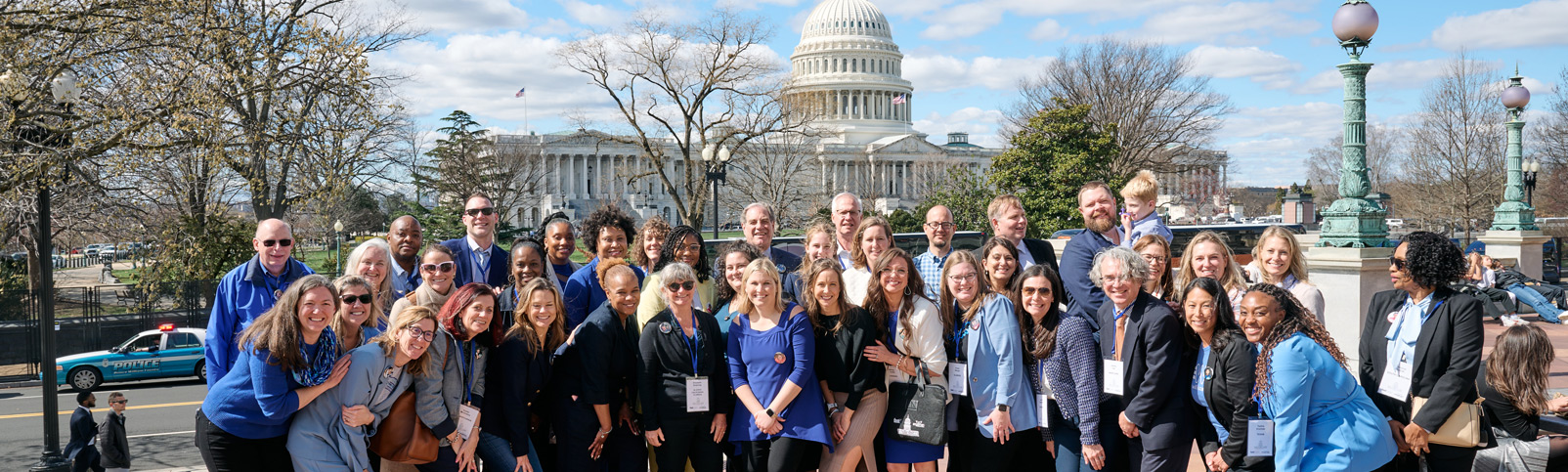 group of 2024 advocates in front of the capitol