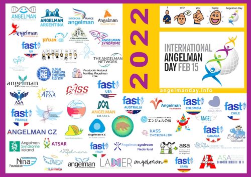 logos of Angelman Syndrome organizations around the world